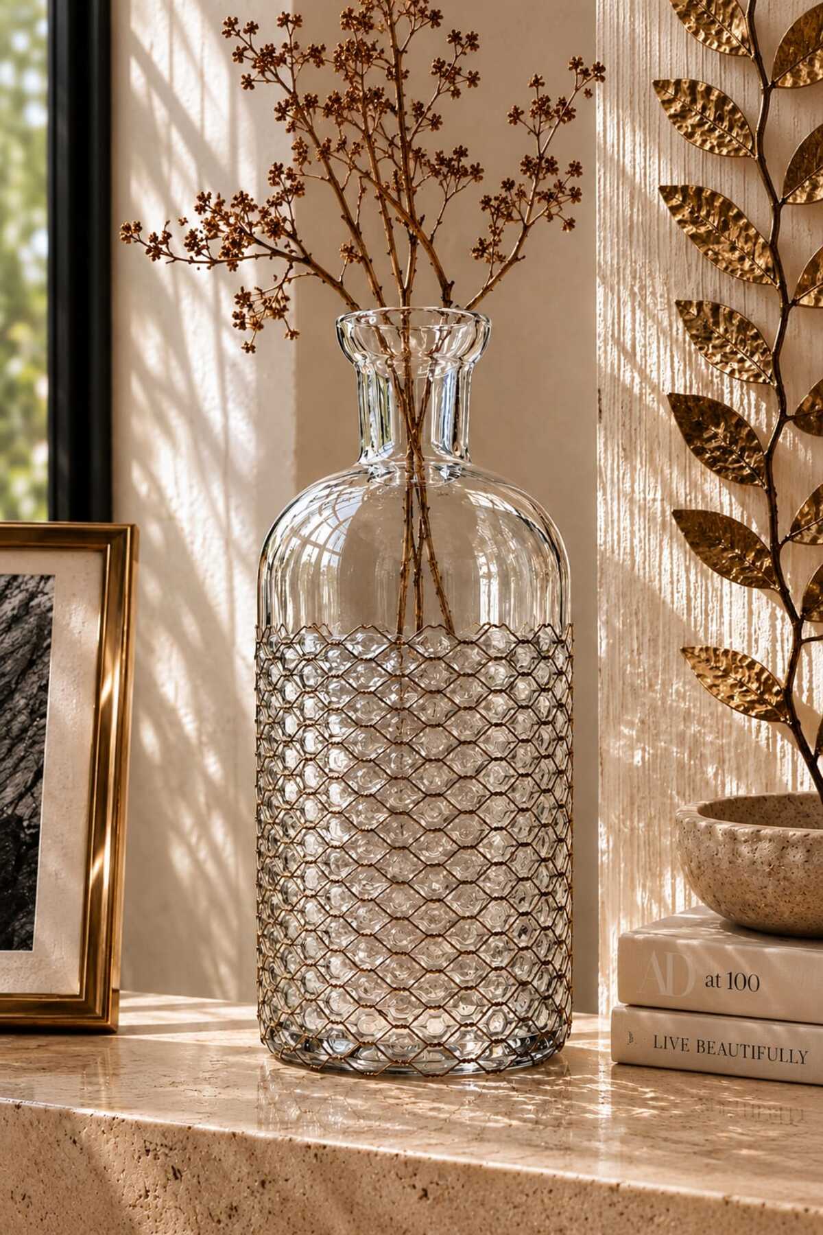Aurelia Glass Mesh Vase