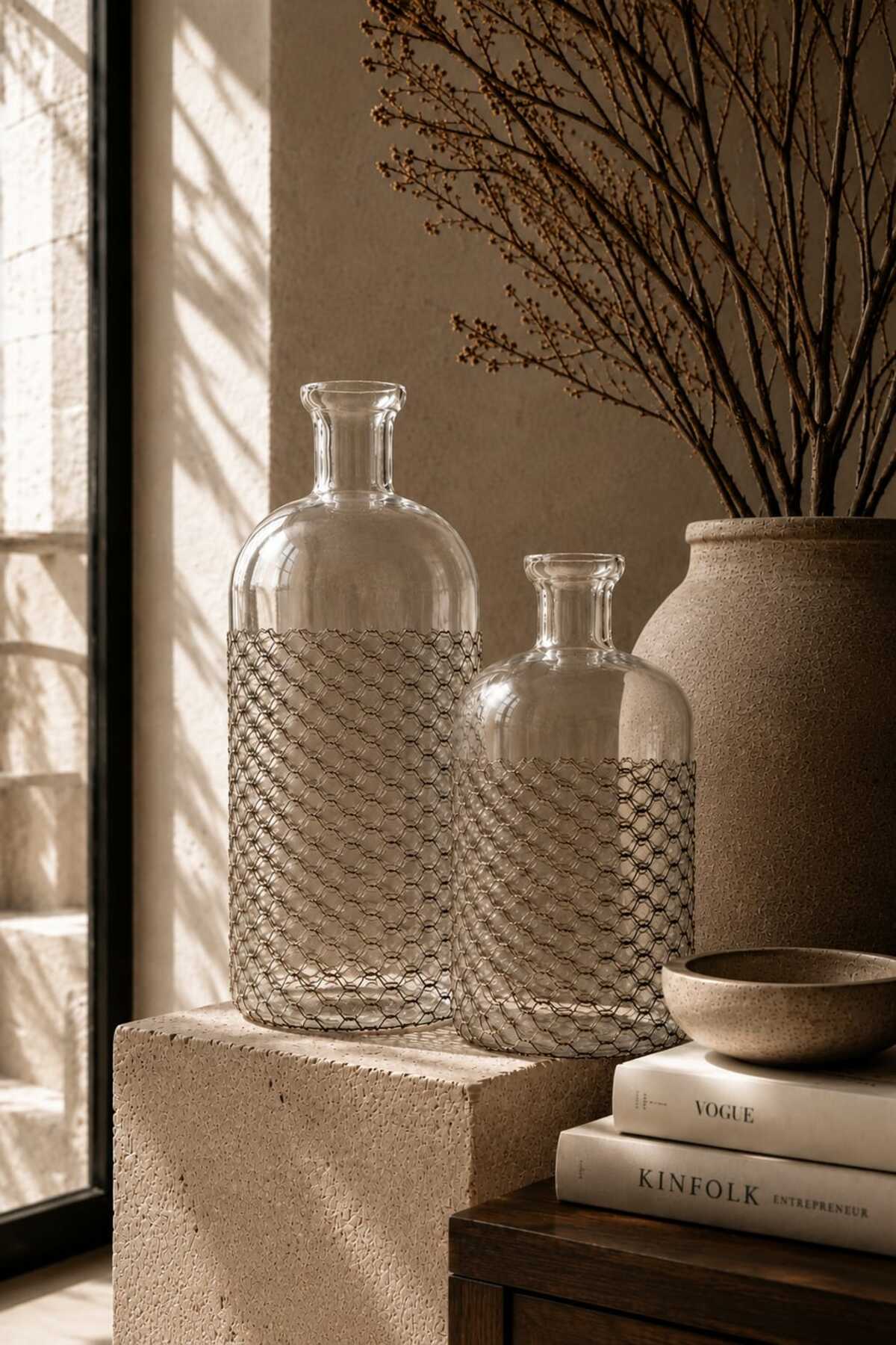 Aurelia Glass Mesh Vase