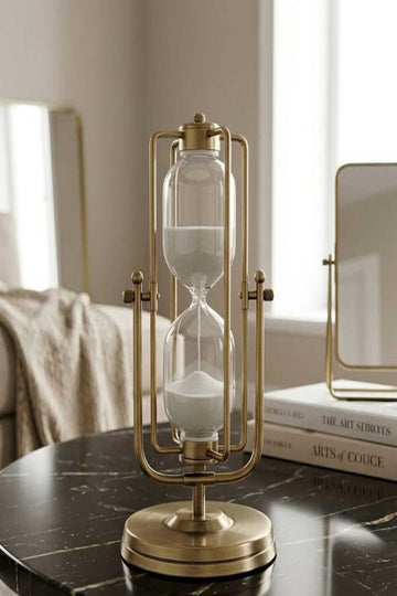 Rotating Brass Hourglass
