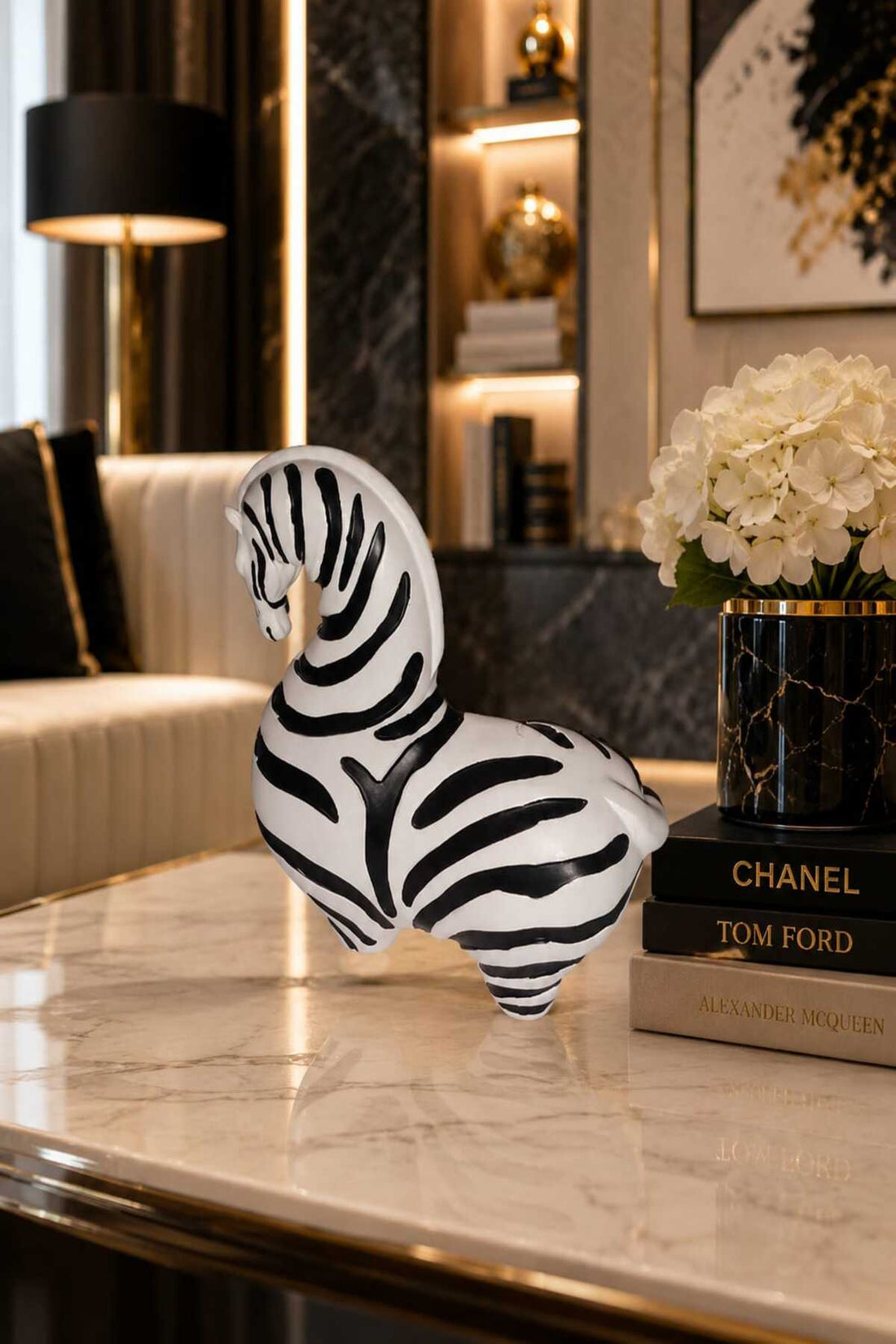 Savannah Luxe Zebra Sculpture