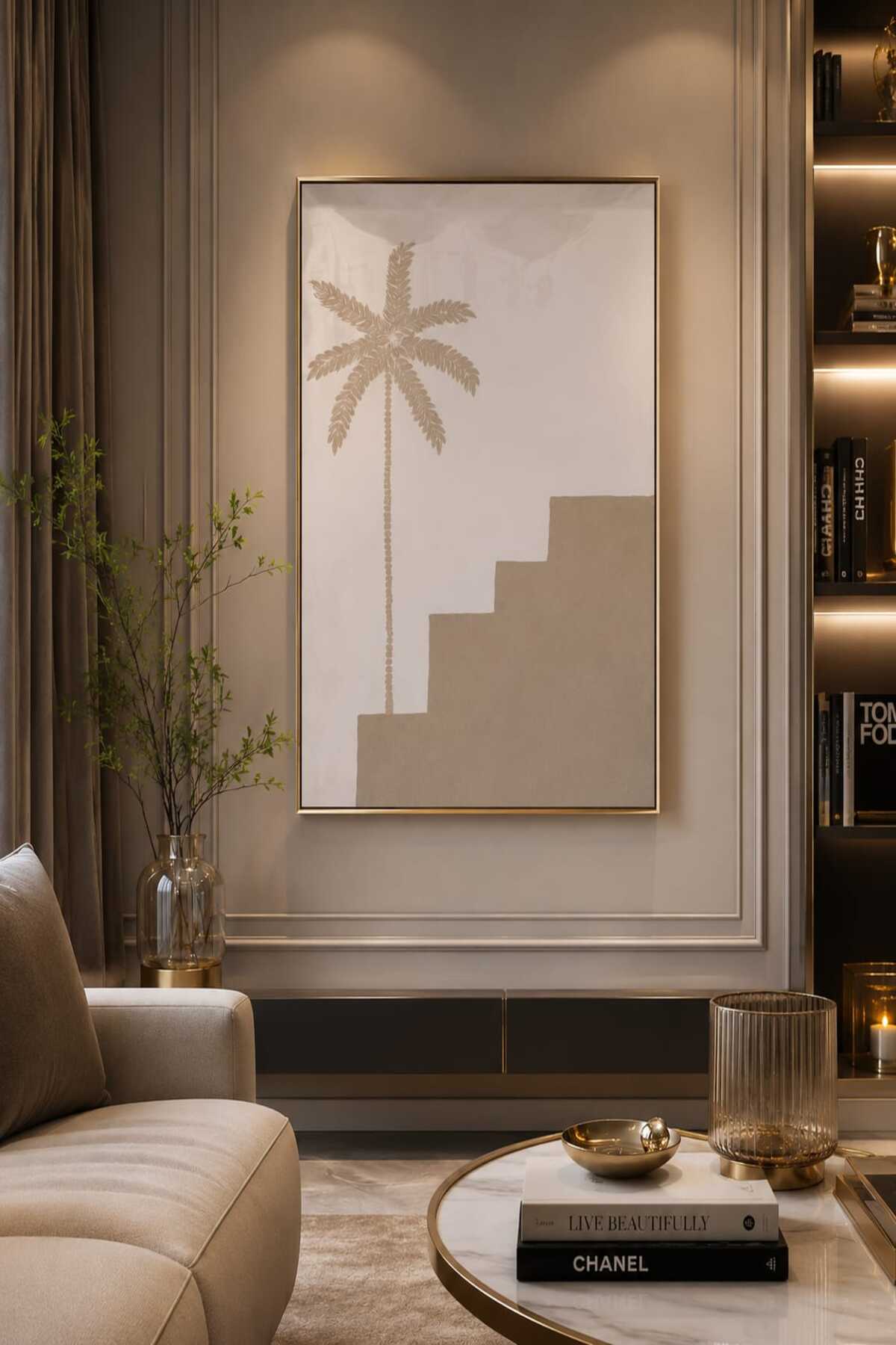 Tropical Palm Minimalist Wall Art