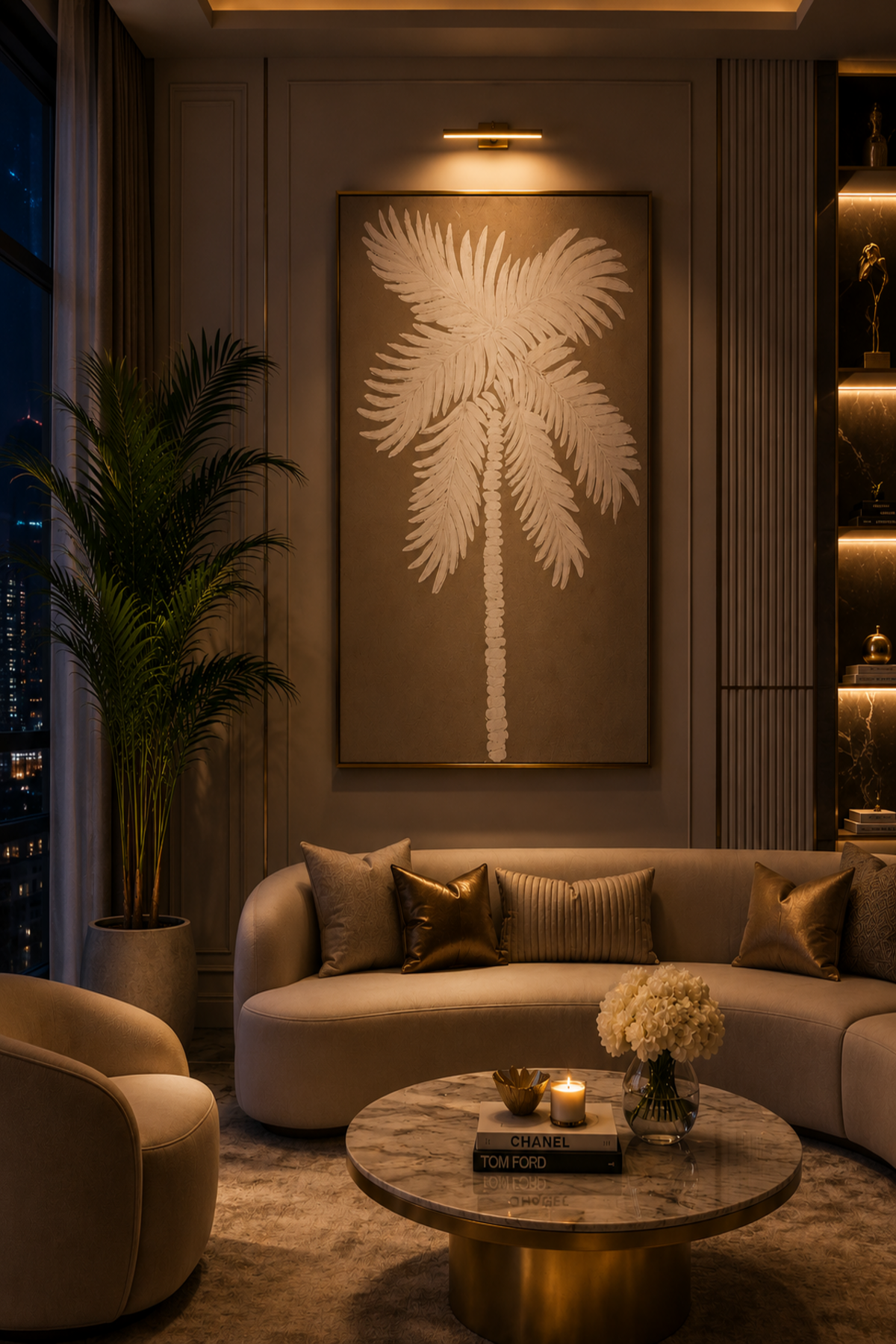 Tropical Whisper Palm Wall Art