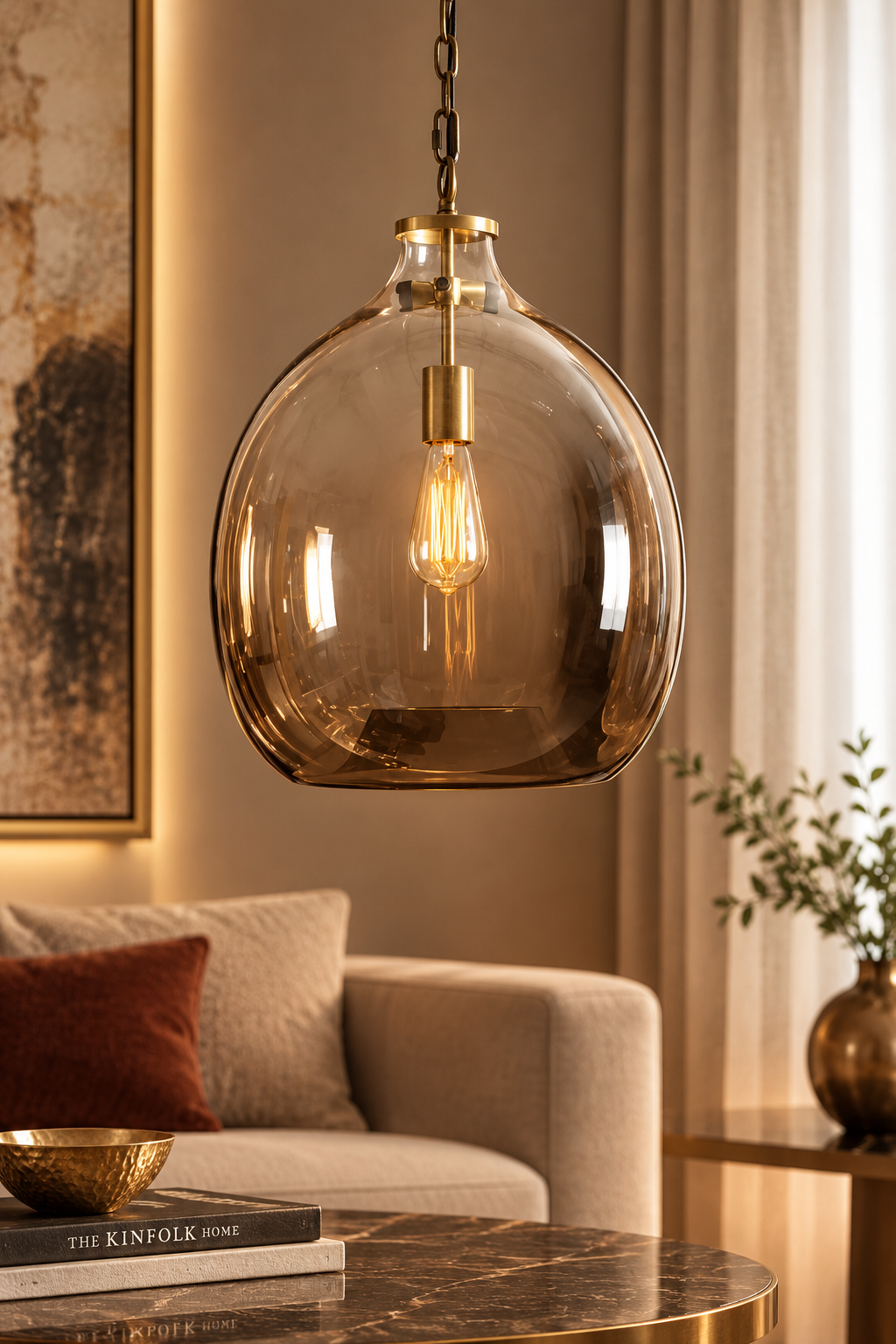 Fumé Halo Pendant