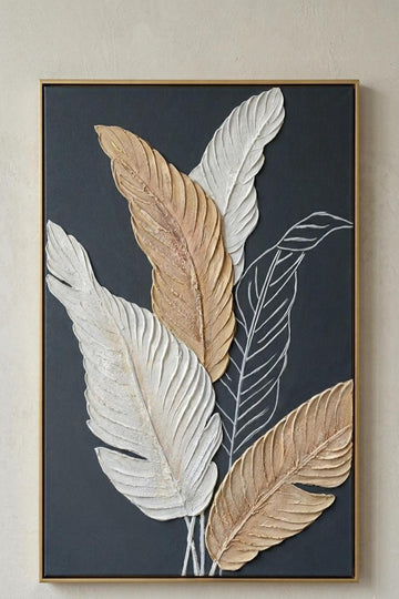 Aurora Leaf Luxe Wall Art