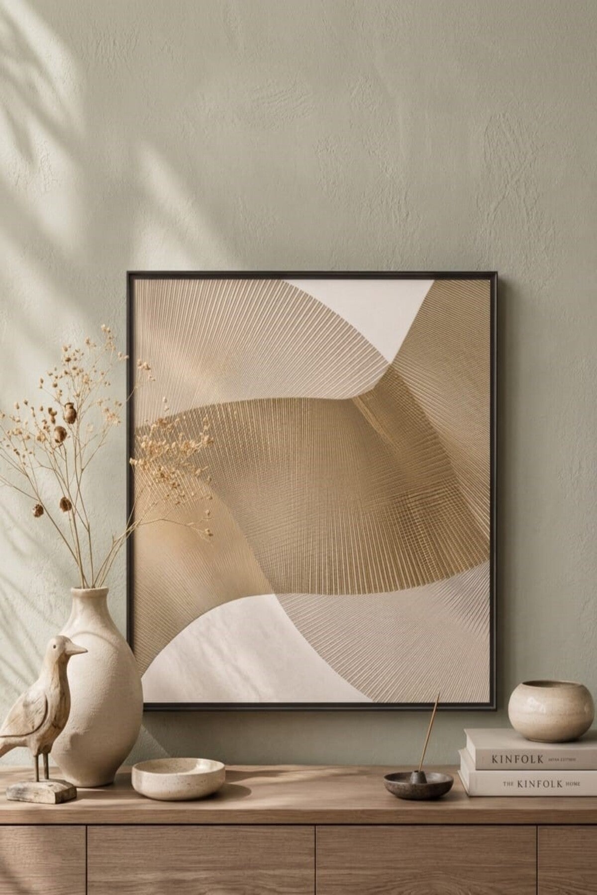 Woven Horizon – Textured Abstract Wall Art