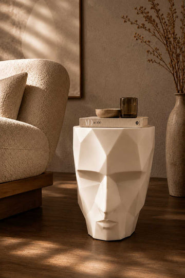 Aurel Faceted Face Side Table