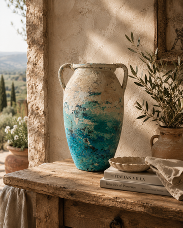 Azure Drift Vase
