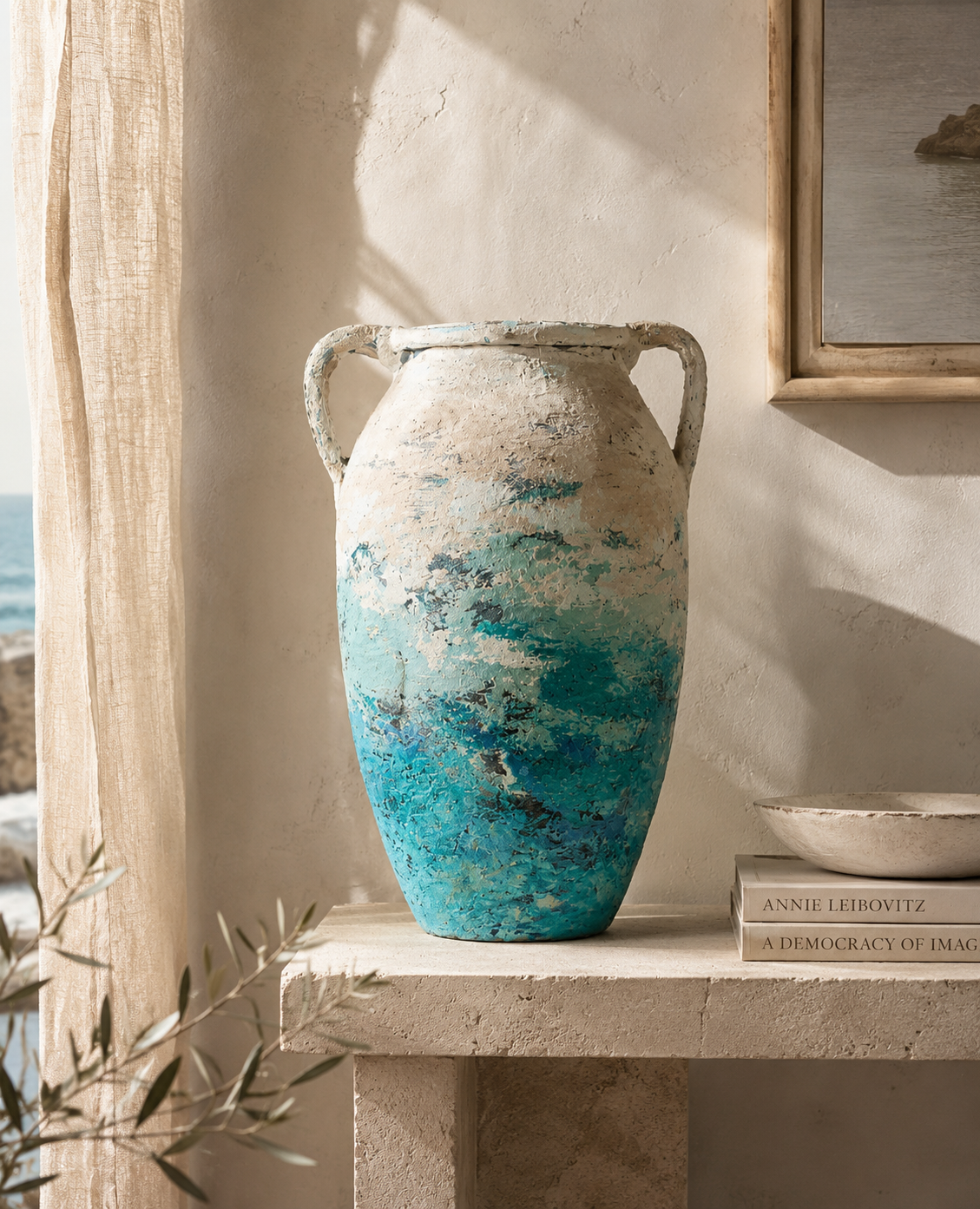 Azure Drift Vase