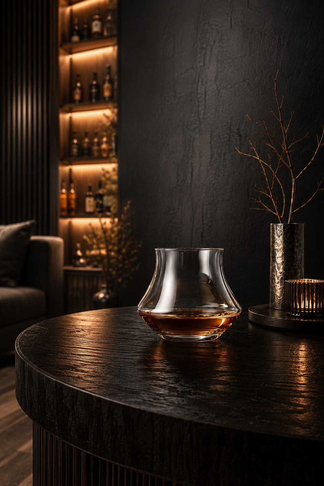 Éclat Noir Whiskey Tasting Glass