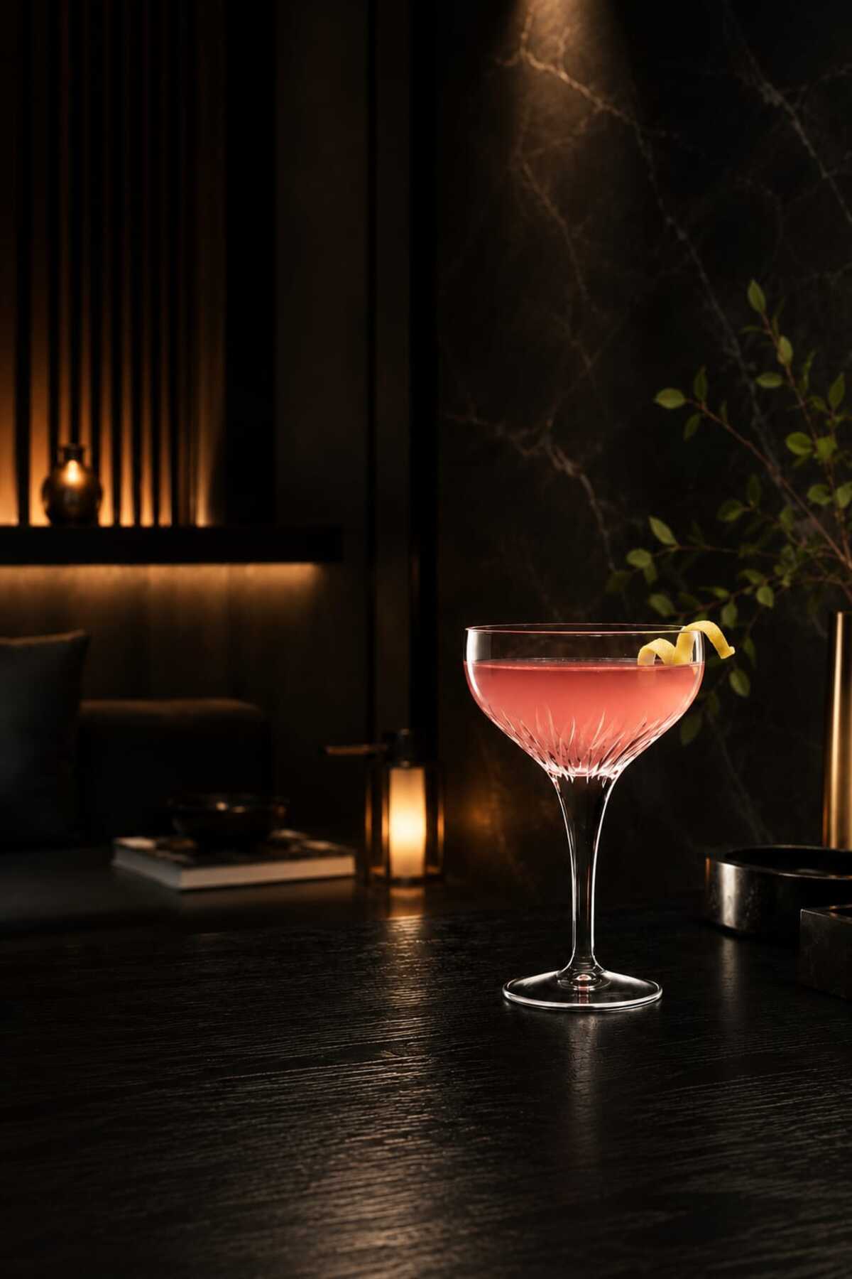 Noir Éclat Coupe Glass