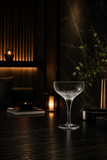 Noir Éclat Coupe Glass