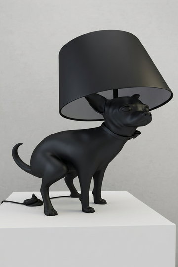 Midnight Muse Canine Lamp