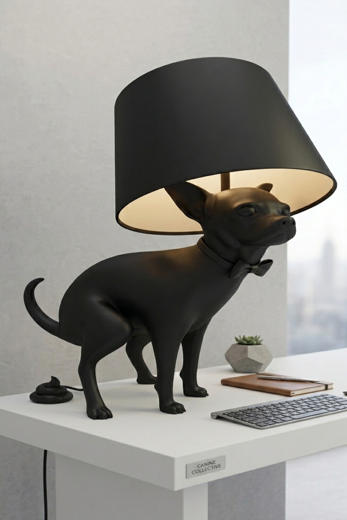 Midnight Muse Canine Lamp