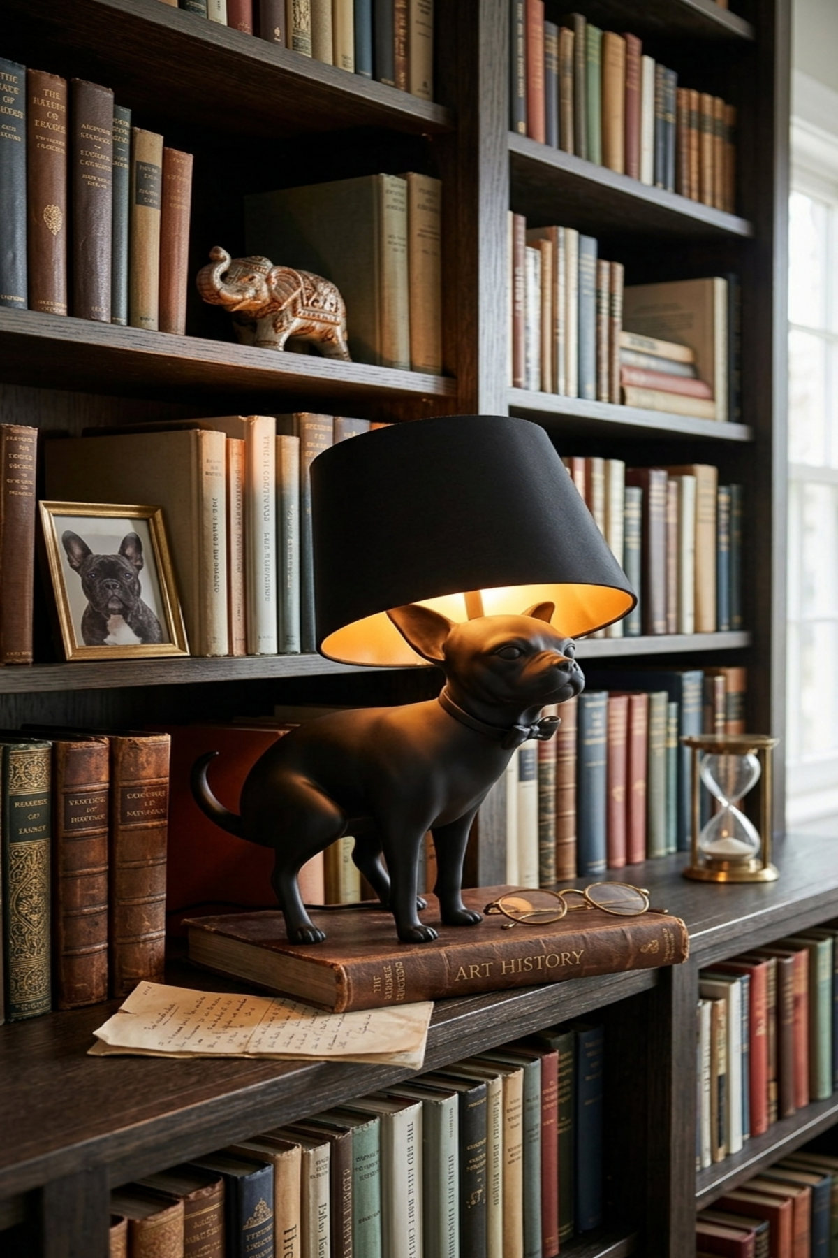 Midnight Muse Canine Lamp