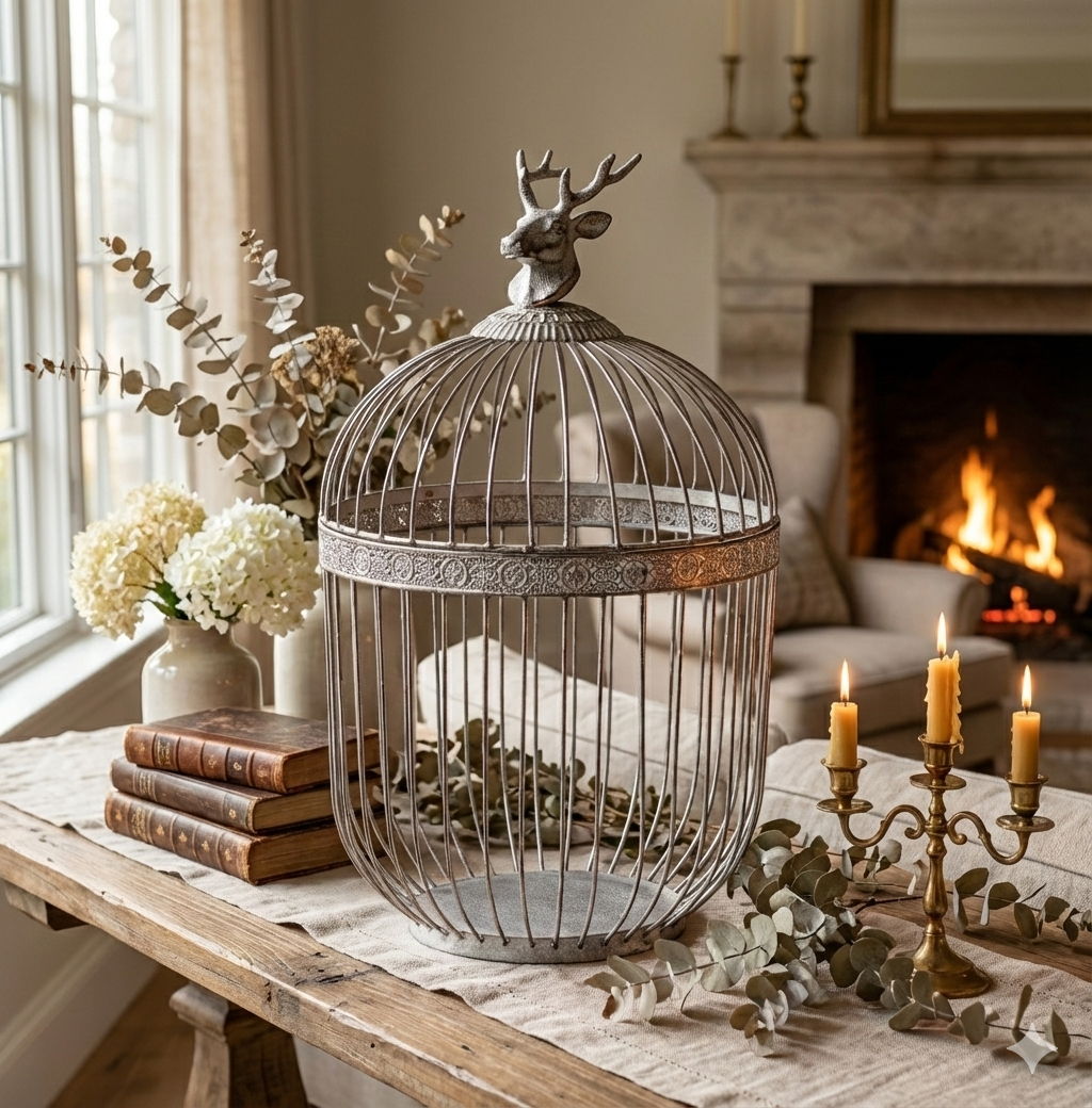 Stag Dome Candle Lantern