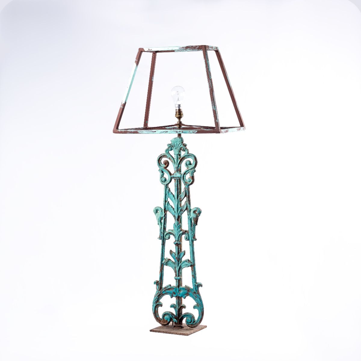 The verdigris manor lamp