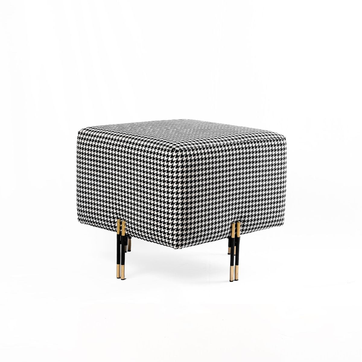 The Piedmont Houndstooth Ottoman