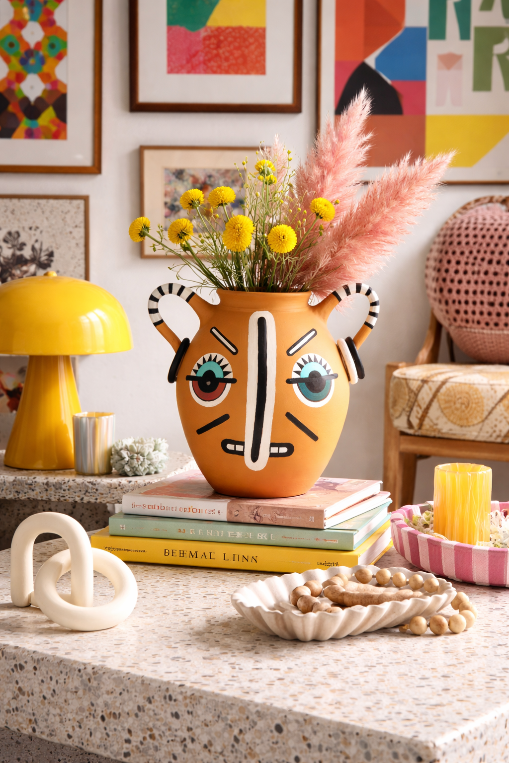 Totem Face Vase