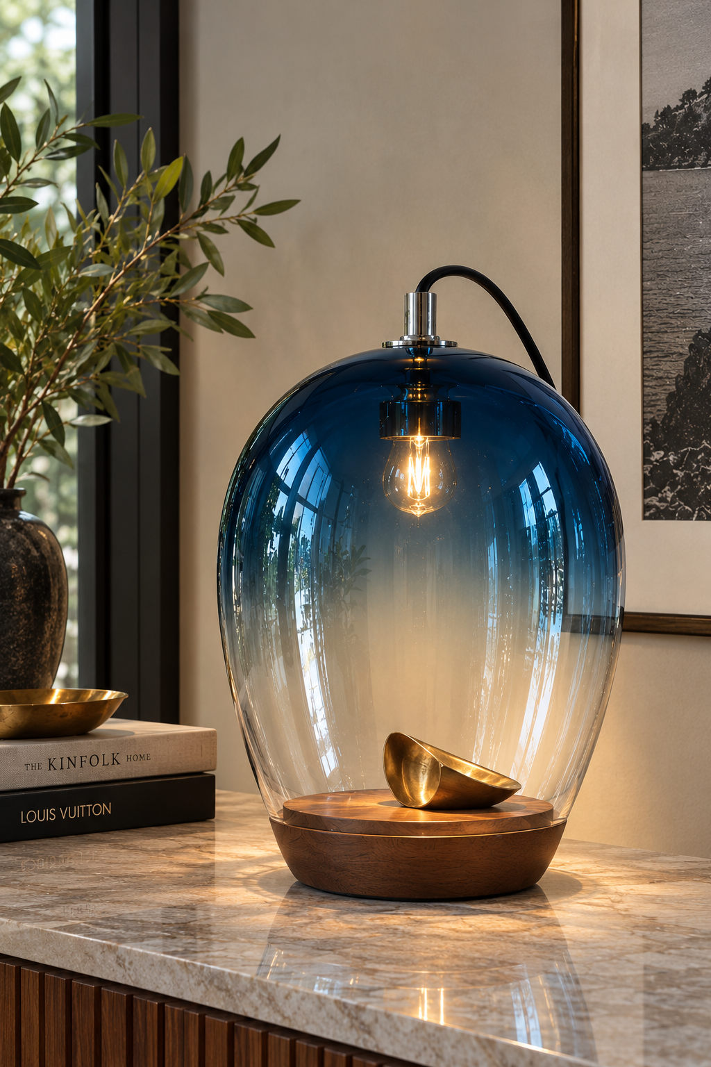 Verdant Ombre Terrarium Lamp