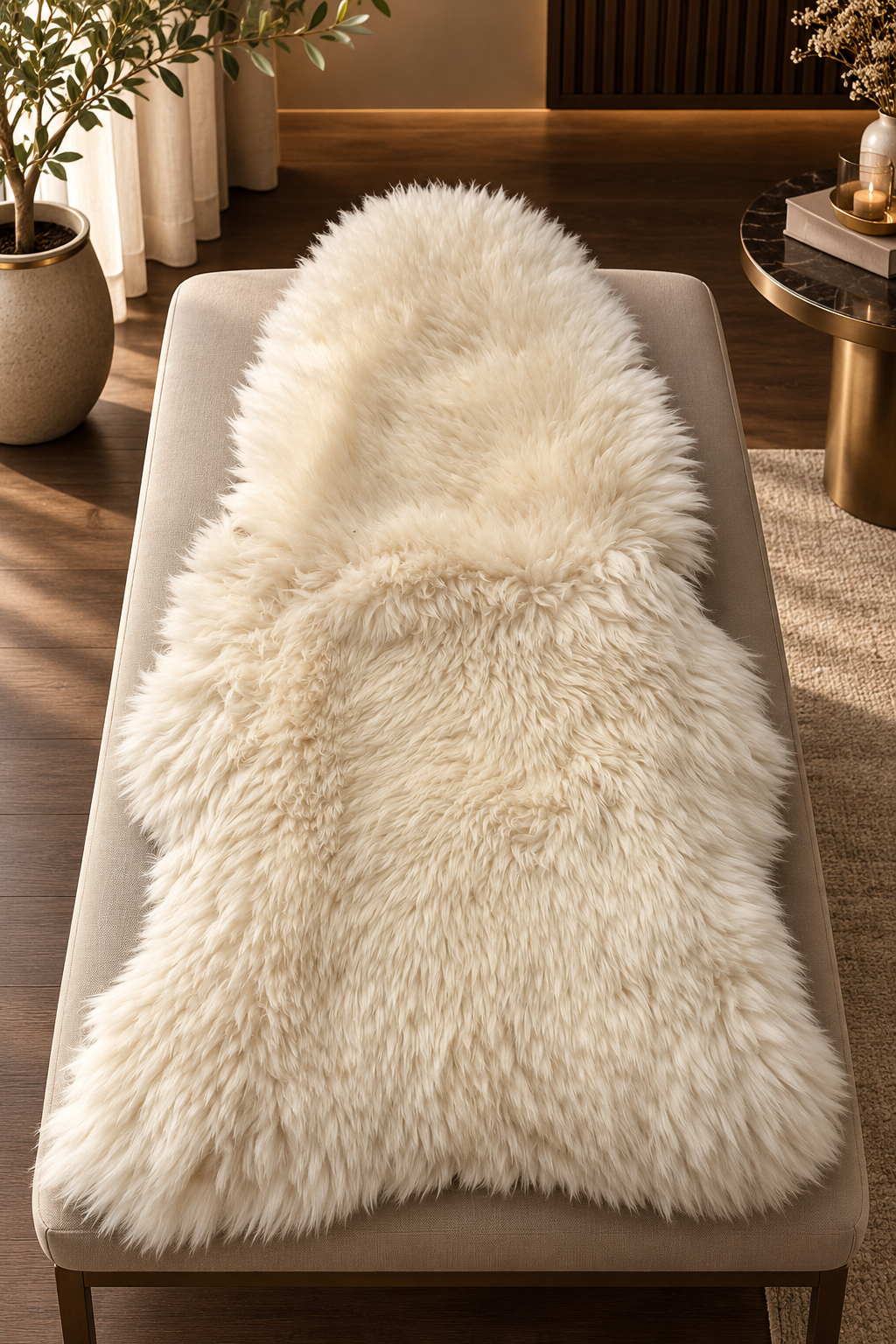 Ivory Cloud Sheepskin Rug